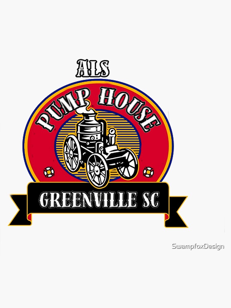 "ALs PUMP HOUSE Greenville SC" Sticker for Sale by SwampfoxDesign