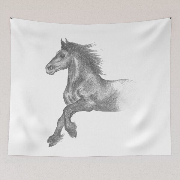 Item preview, Fell pony cantering designed and sold by mindgoop.