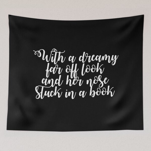 Item preview, Bookworm Quotes - Beauty And The Beast - White designed and sold by Wuthering Pages Boutique.