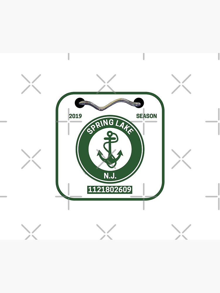 "Spring Lake New Jersey Beach Badge" Comforter by fearcity Redbubble