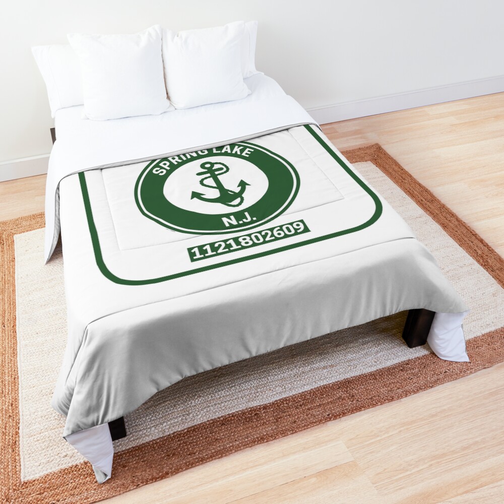 "Spring Lake New Jersey Beach Badge" Comforter for Sale by fearcity Redbubble