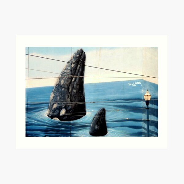 ~Wyland Whaling Wall Pier 39~ Art Print