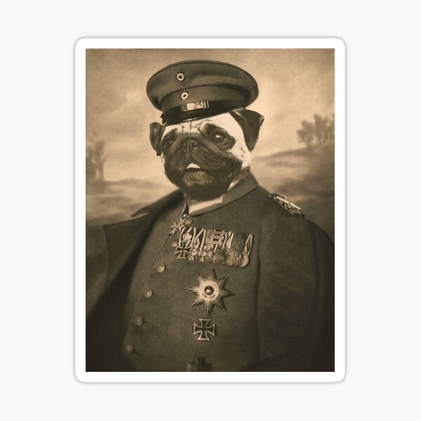 Item preview, General Pug designed and sold by Furry And  Purry.