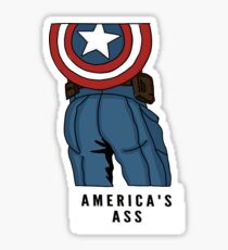 America's Ass - Cap. Sticker Sticker