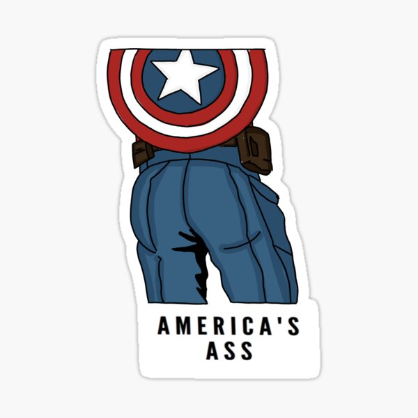 America's Ass - Cap. Sticker Sticker