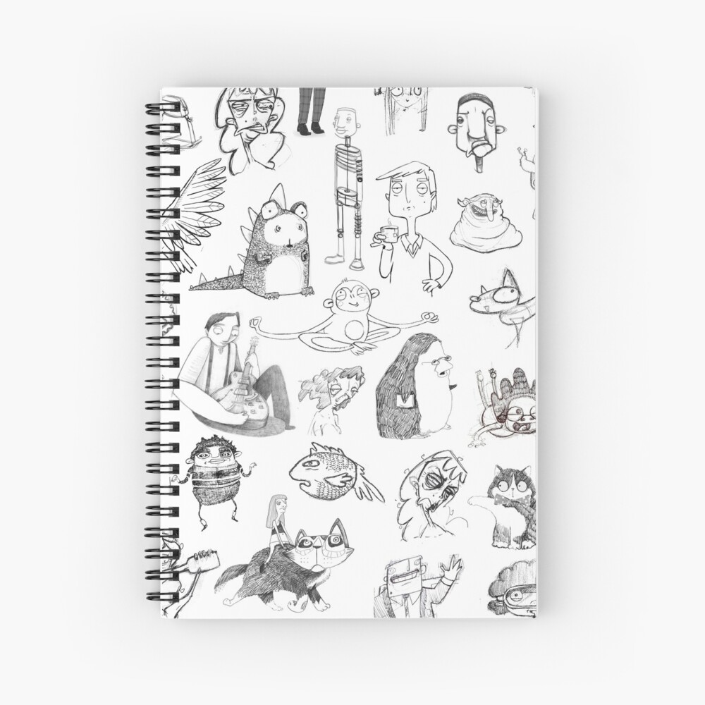 Characters Spiral Notebook