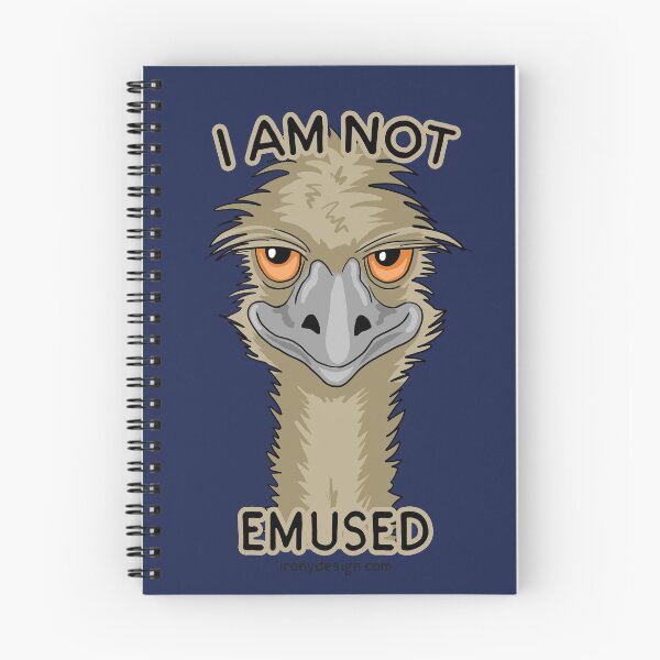 Item preview, I Am Not Emused Funny Emu Pun designed and sold by ironydesigns.