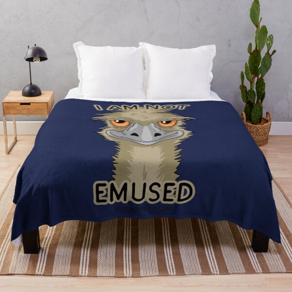 Item preview, I Am Not Emused Funny Emu Pun designed and sold by ironydesigns.