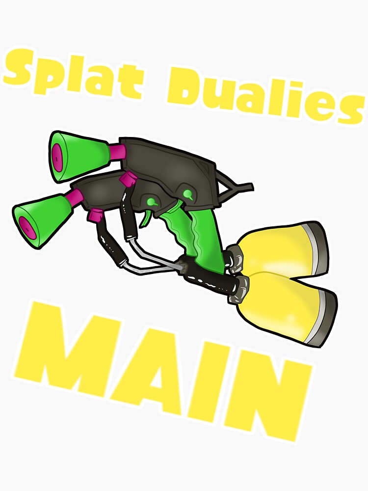 "Splat Dualies Main" Sticker for Sale by calvink Redbubble