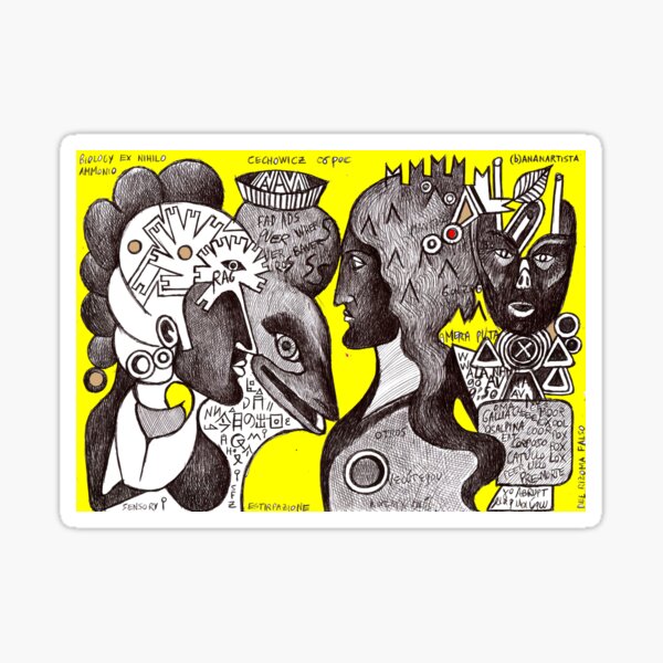 Eneide (the travel of Aeneas) illustration Sticker