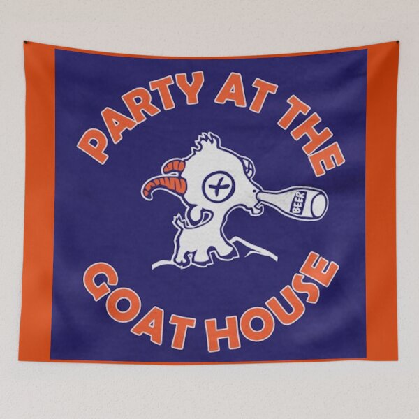 Item preview, Party at the Goat House (Blue) designed and sold by Solena Nehme.