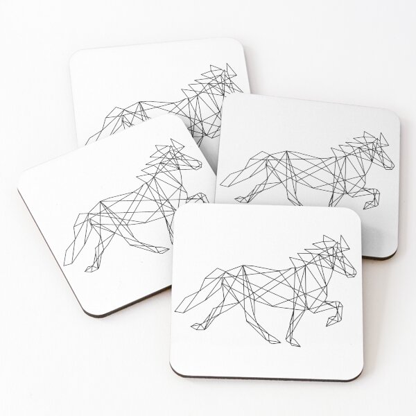 Item preview, Geometric black icelandic horse designed and sold by DutchVulture.