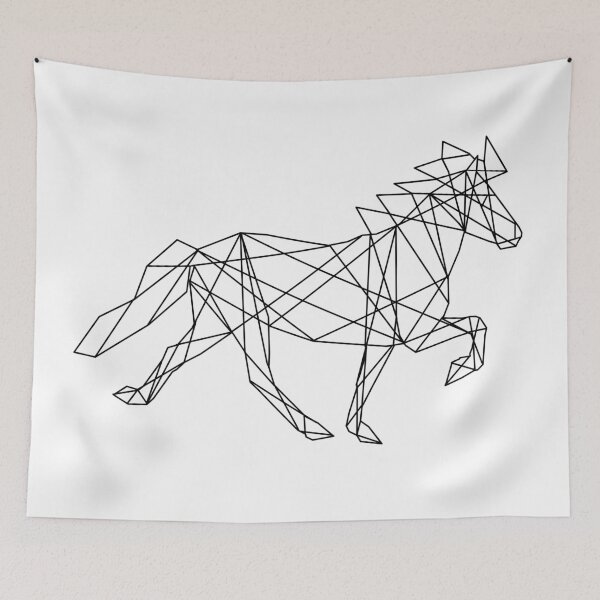 Item preview, Geometric black icelandic horse designed and sold by DutchVulture.