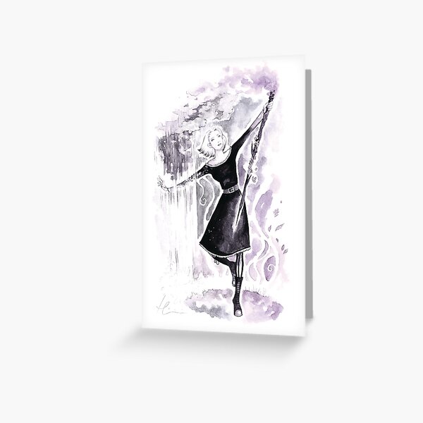 Elemental Witch Greeting Card