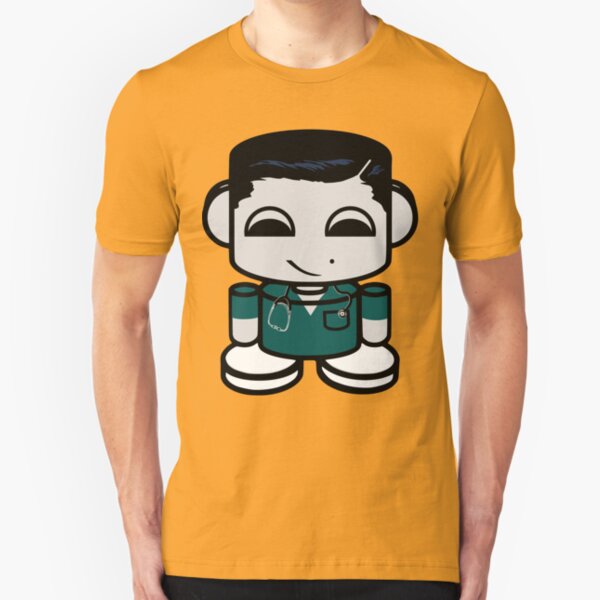 HERO'BOT Nurse Jimmy Derham Slim Fit T-Shirt