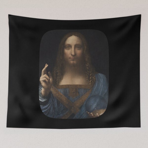 Item preview, Salvator Mundi by Leonardo da Vinci | Round Edges Cutout designed and sold by Dator.