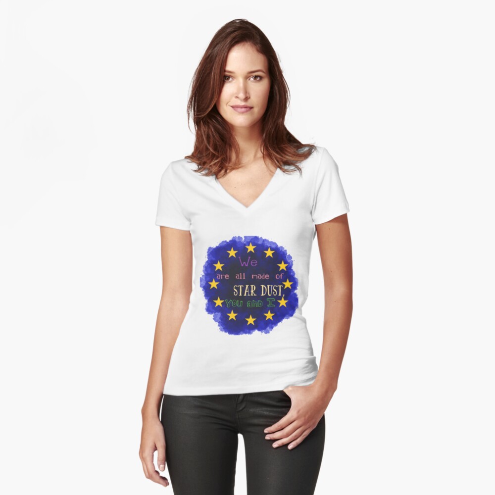 Item preview, Fitted V-Neck T-Shirt designed and sold by madday.