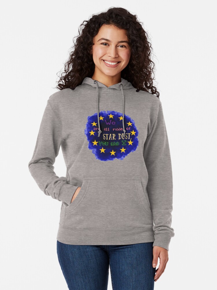 Alternate view of Europe - a star chart Lightweight Hoodie