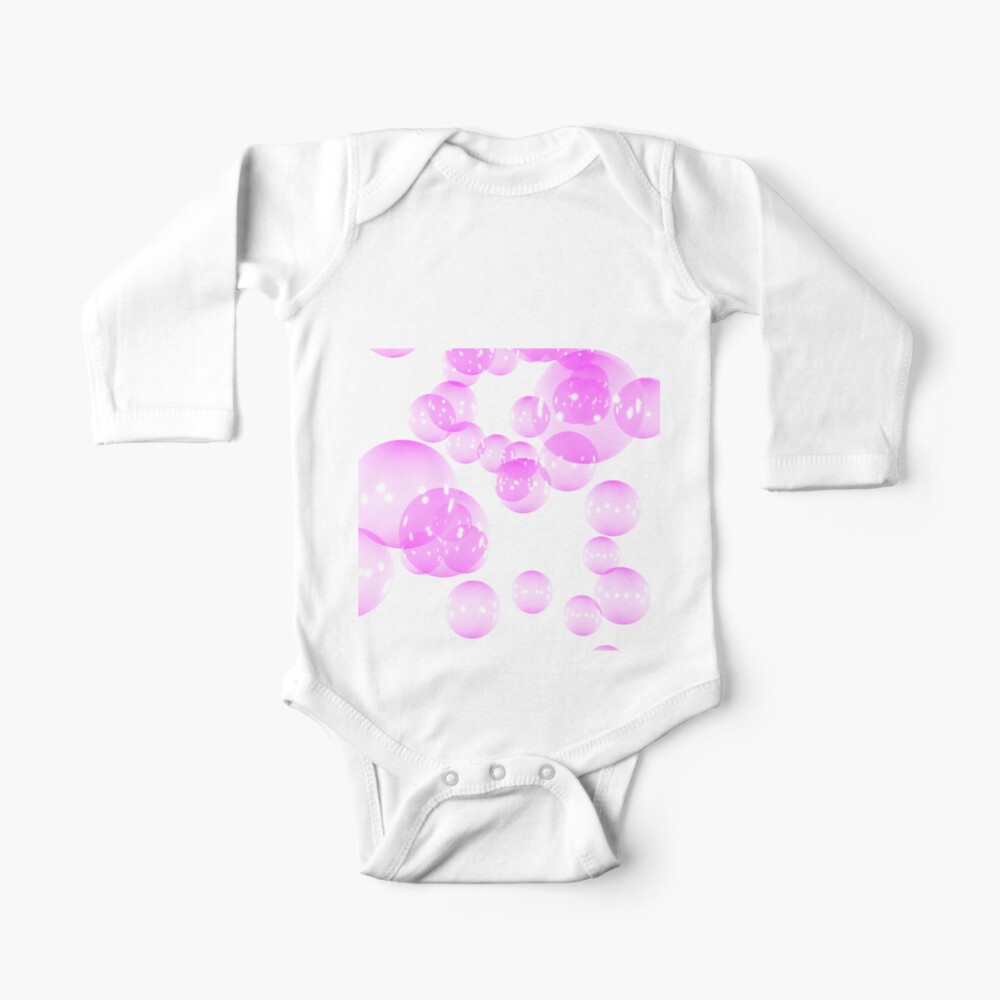Large Pink Bubbles Baby One Piece By Bradm50 Redbubble