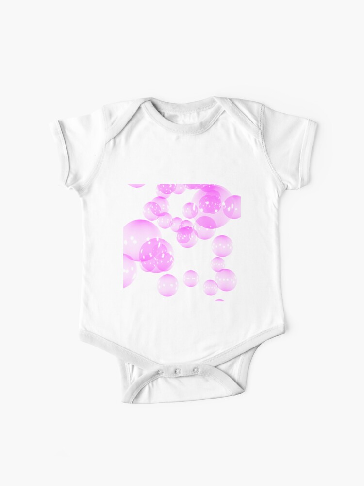 Large Pink Bubbles Baby One Piece By Bradm50 Redbubble