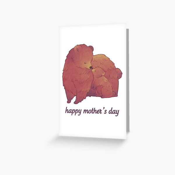 Item preview, Happy Mothers Day - Mama Bear & Cub [Light BG] designed and sold by Bumcchi.