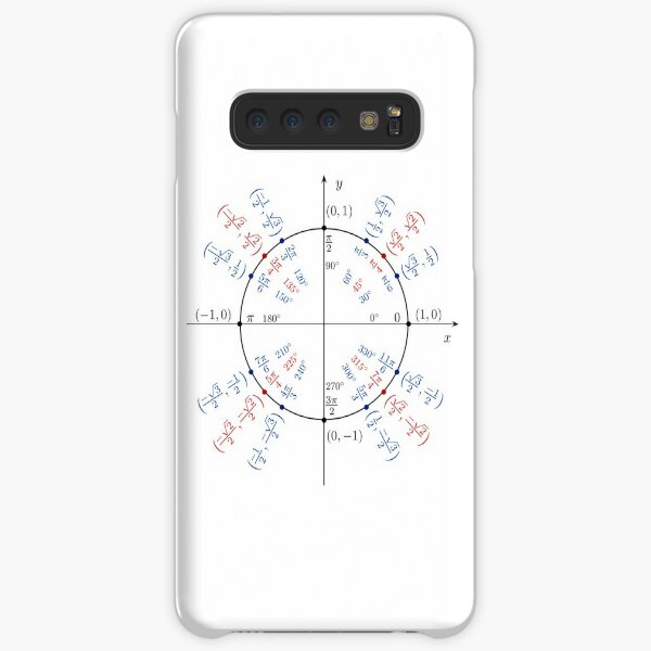 Unit circle angles. Trigonometry, Math Formulas, Geometry Formulas Samsung Galaxy Snap Case