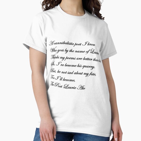 Vista previa del artículo con la obra «Poeta Laurie Ate», diseñado y vendido por sloganwriter12.