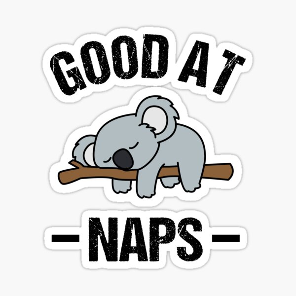 Koala Good At Naps Sticker