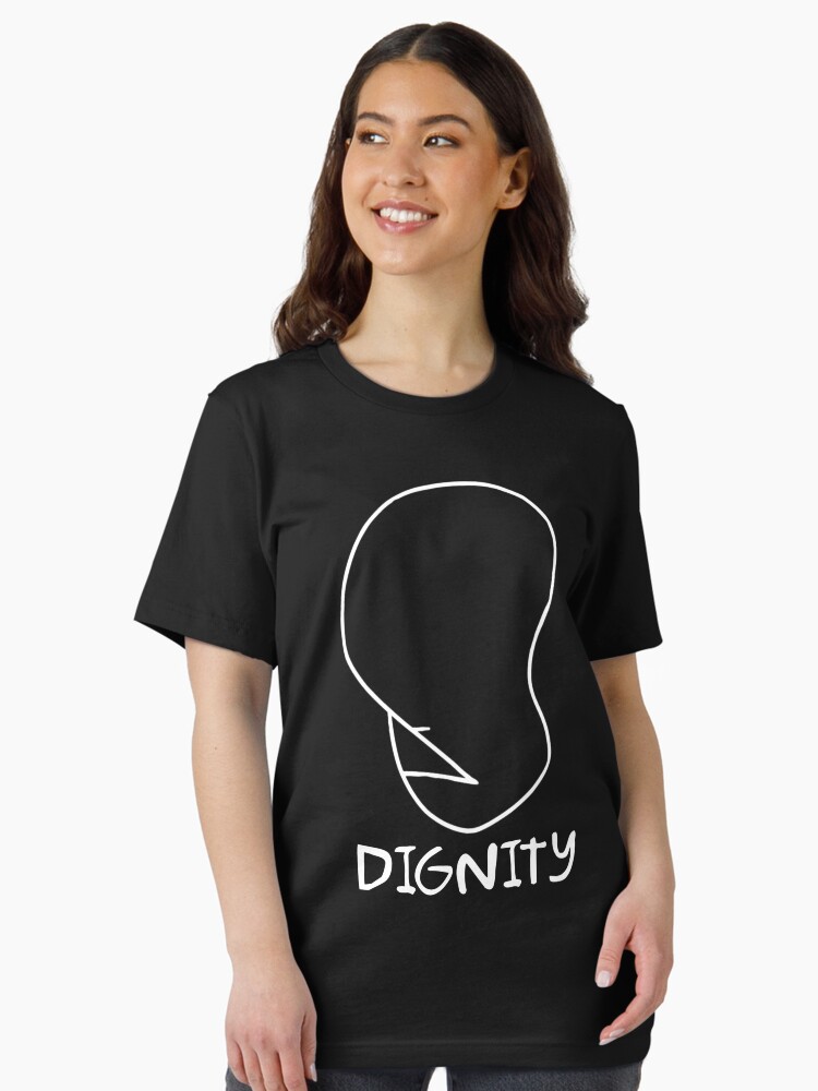 Thumbnail 2 of 7, Essential T-Shirt, Dignity - Black designed and sold by rockbottomau.
