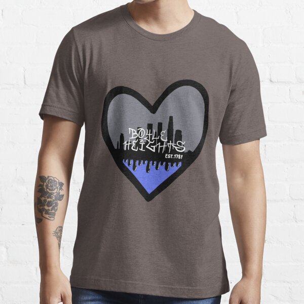 LOS ANGELES DODGERS MEN'S HEATHER GREY HEART AND SOUL T-SHIRT