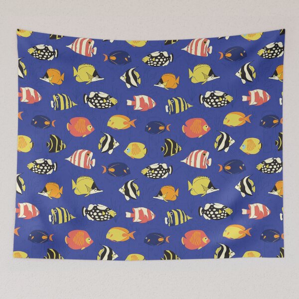 Item preview, Exotic School Of Reef Fish designed and sold by Sandra Hutter.