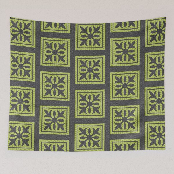 Item preview, 2019 - 2020 home decor trends TRIPLE PATTERN GREY AND YELLOW  designed and sold by ozcushionstoo.