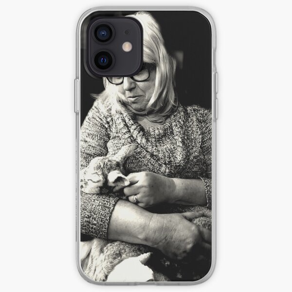 Woman with Lamb iPhone Soft Case