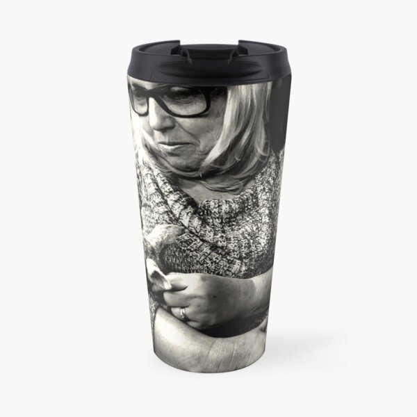 Woman with Lamb Travel Mug