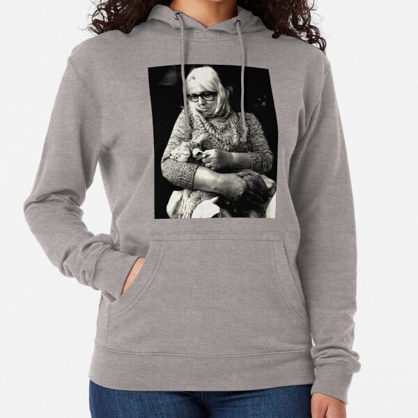 Woman with Lamb Lightweight Hoodie
