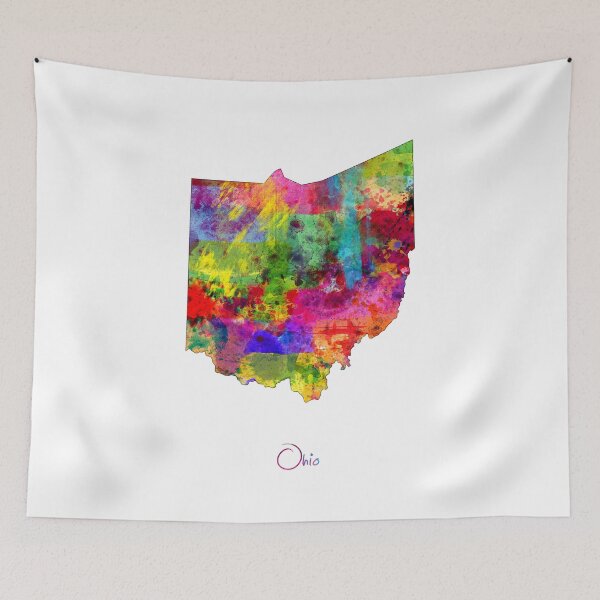Item preview, Ohio Map designed and sold by ArtPrints.