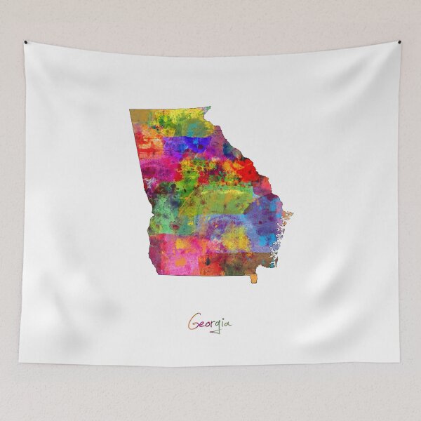 Item preview, Georgia Map designed and sold by ArtPrints.