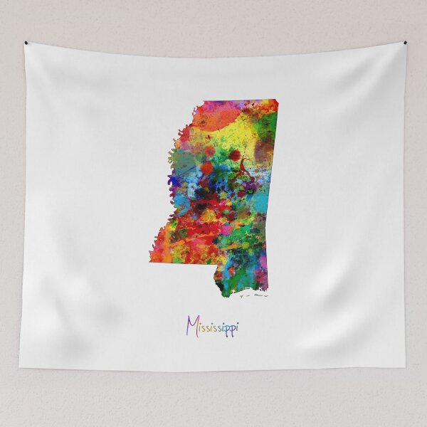 Item preview, Mississippi Map designed and sold by ArtPrints.