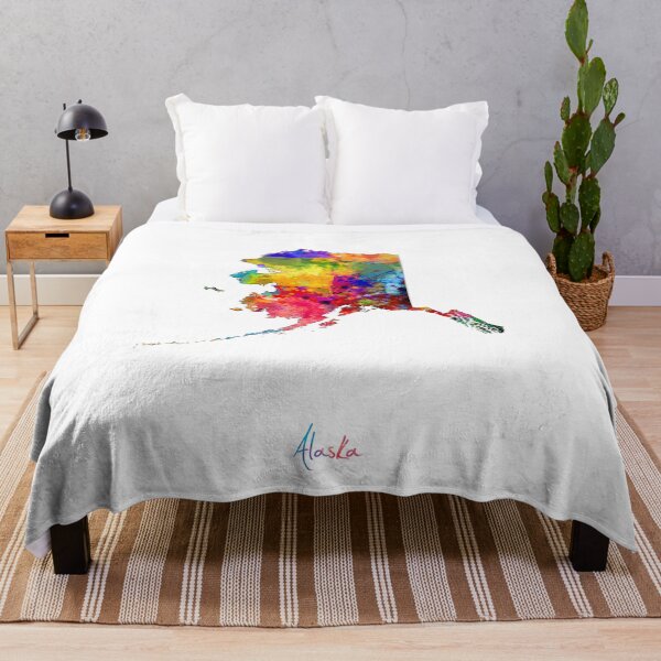Item preview, Alaska Map designed and sold by ArtPrints.
