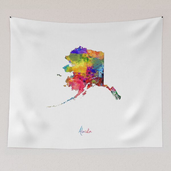 Item preview, Alaska Map designed and sold by ArtPrints.