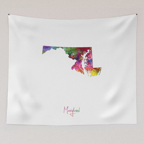 Item preview, Maryland Map designed and sold by ArtPrints.