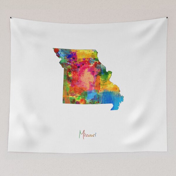 Item preview, Missouri Map designed and sold by ArtPrints.