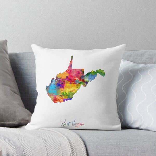 Item preview, West Virginia Map designed and sold by ArtPrints.