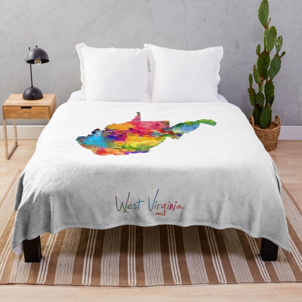 Item preview, West Virginia Map designed and sold by ArtPrints.