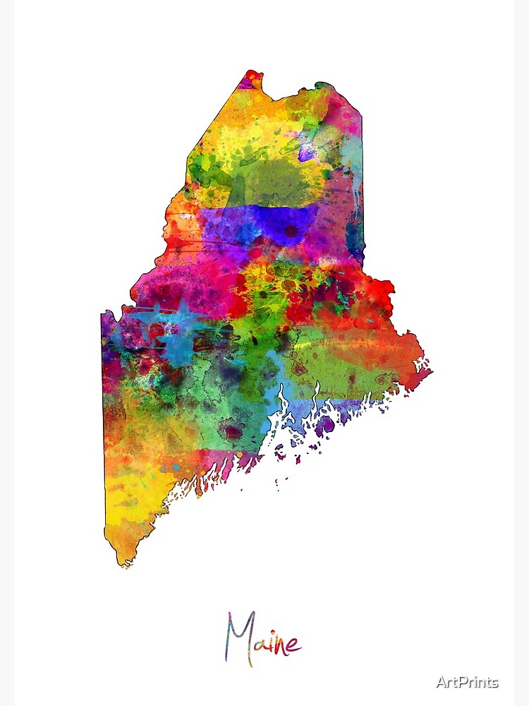 Maine Map by