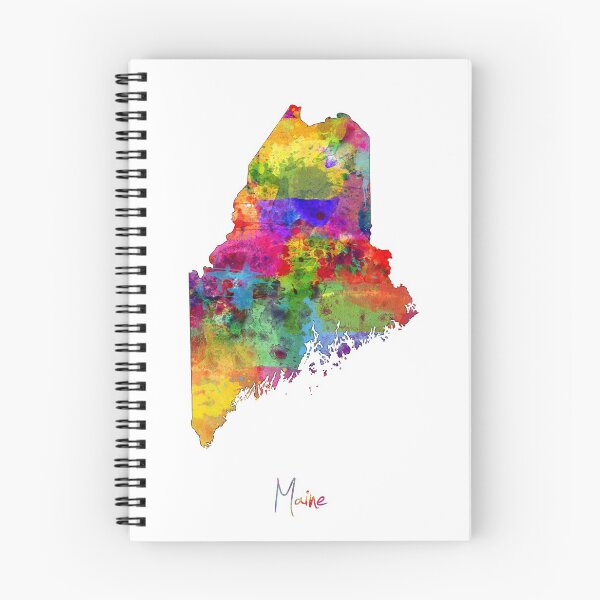 Item preview, Maine Map designed and sold by ArtPrints.