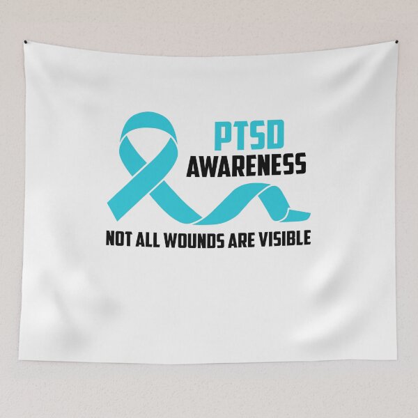 Item preview, PTSD Awareness Not All Wounds Are Visible designed and sold by MilitaryDesignL.