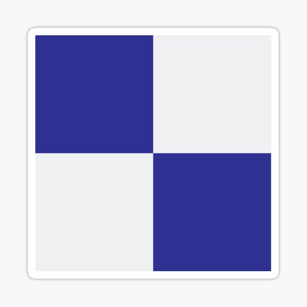 Item preview, Evrton Blue and White Checkered Fan Flag designed and sold by Sporting Colour.
