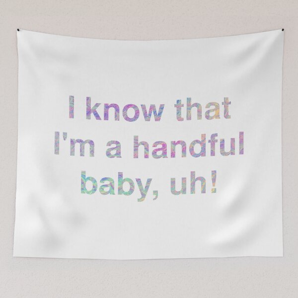 Item preview, I know that Im a handful baby, uh! - Taylor Swift Me! Lover Album designed and sold by bombalurina.