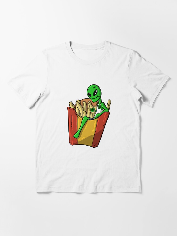 Kopie von Alien Pommes Fast Food T-Shirt